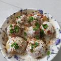 Pinal Patel's cooksnap of when they made ફરાળી દહીં વડા (Farali Dahi Vada Recipe In Gujarati).