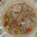 Cowboy56's cooksnap of when they made Corn Soup with chicken.