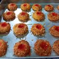 Cooksnap dari Tarii untuk resep Crunchy Strawberry Cheese Thumbprint Cookies