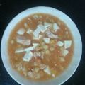 El cooksnap de javier cuando hizo Sopa mexicana.