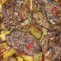 Cooksnap από cchatzi στη συνταγή Μπριζόλες στο φούρνο κοκκινιστές