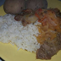 El cooksnap de Shirley cuando hizo Lomo de cerdo encebollado.