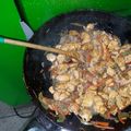El cooksnap de Carolina Serna cuando hizo Salteado de verduras y pollo al estilo chino 🇯🇵.