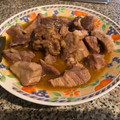 El cooksnap de Cristina Flores Garrido cuando hizo Magro de cerdo al ajillo.