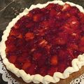 El cooksnap de yanel cuando hizo Tarta de Frutillas con Crema.