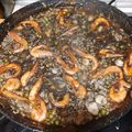 El cooksnap de Dunia Abdplm cuando hizo Arroz negro con gamba roja y tirabeques.