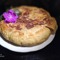 El cooksnap de Zaida TC @alquimiasfood cuando hizo Tortilla de patata (con patatas al microondas) 🍅🥑.