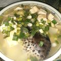 Cooksnap dari S u s i untuk resep Salmon head miso soup (sup miso kepala salmon)
