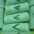 Cooksnap dari Asti Nuryati untuk resep Dadar Gulung (green pancake roll stuff with grated coconut) 😅