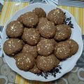 Cooksnap Wanish Baked semasa beliau membuat Biskut nestum coklat.