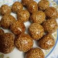 sona hirani's cooksnap of when they made Tilache laddu.