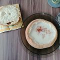 Mártai Szilvia Cooksnap-ja, amikor elkészítette a(z) Fokhagymakrémleves cipóban receptet.