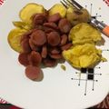 El cooksnap de Yolanda Lopez cuando hizo Salchichas en caramelo.