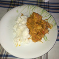 El cooksnap de Claudia cuando hizo Pollo al curry.