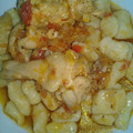 El cooksnap de Eliana Cabeza cuando hizo Ñoquis de papa y salsa con pollo.