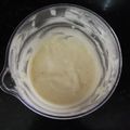 El cooksnap de Isaac Bedoya cuando hizo Salsa de ajo árabe.