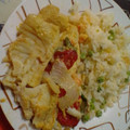 El cooksnap de roberto cuando hizo Filetes de pescado a la mostaza con champiñones y camarones..