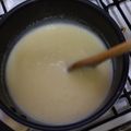 El cooksnap de Andrea Mandrile cuando hizo Crema pastelera.