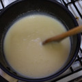 El cooksnap de Andrea Mandrile cuando hizo Crema pastelera.