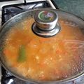 El cooksnap de Brayn Perez cuando hizo Arroz a la mexicana.
