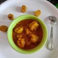 Siya Kapoor's cooksnap of when they made Besan ke gatte ki sabji.