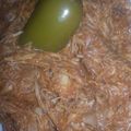 TinaBme 's cooksnap of when they made leftover turkey bbq sandwich.