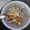 Cooksnap của Thu Mèo khi họ làm theo món Chè chuối,bột báng màu hoa đậu biếc,bột khoai