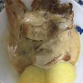 El cooksnap de Nora Georgieva cuando hizo Chuletas con salsa de cebolla y coñac.