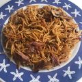 El cooksnap de @tesa.cuina cuando hizo Fideuá con pollo y champiñones.