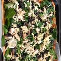 El cooksnap de anahelenarubio cuando hizo Pizza de espinacas y queso de rulo con masa casera sin levadura.