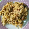 El cooksnap de Zaira cuando hizo Risotto mar y montaña.