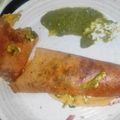 Pooja का कुकस्नैप जब उन्होंने मूंगदाल मसाला चीला (moong dal masala cheela recipe in Hindi) बनाया था।