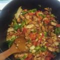 Daivd Combs's cooksnap of when they made Jambalaya w/sausage, shrimp and ham.
