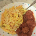 El cooksnap de Ainhoa Mora Montesinos cuando hizo Spaghettis con sencillas mini albóndigas y salsa de tomate.
