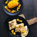 chef Nidhi Bole's cooksnap of when they made Instant Mango Sandesh Wrap.