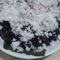 Cooksnap dari Pawon'e Mas Paijo untuk resep Urap Ketan Hitam (ketan hitam tabur kelapa parut)