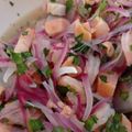 El cooksnap de Monica Riffo cuando hizo Ceviche de pescado.