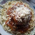 El cooksnap de Regina Romero cuando hizo Tallarines rojos con pollo.