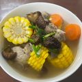 Cooksnap của Phan Kiều Quân khi họ làm theo món Canh Đuôi heo hầm bắp và cà rốt