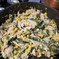 El cooksnap de teffy cuando hizo Rajas con pechuga de pollo.