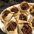 El cooksnap de Alicia Yunis cuando hizo Masa para empanadas árabes.