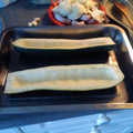 El cooksnap de Corina Buga cuando hizo Calabacines rellenos.