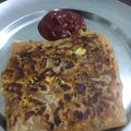 Anandhi Suresh's cooksnap of when they made Stuffed paratha.