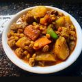 Dipa Bhattacharyya's cooksnap of when they made সয়াবিন আলুর তরকারি (soyabean aloor tarkari recipe in Bengali).