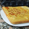 El cooksnap de Rocio Magali cuando hizo Sopa paraguaya en la flip.