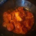 El cooksnap de Jorge Peñaloza cuando hizo Chorizo a la portuguesa (para copetín).