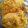 El cooksnap de celeste cuando hizo Guiso de arroz y pollo con azafrán.