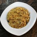 El cooksnap de Pep Vers cuando hizo Quinoa con gulas al ajillo.