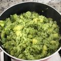 El cooksnap de Loren Galá cuando hizo Arroz verde.
