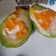 รูป Cooksnap ของ JinjenChannel เมื่อเขาทำ อะโวคาโดอบเบคอนไข่ลาวา (สูตรไมโครเวฟ)